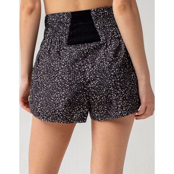 FREE PEOPLE FP Movement The Way Home Womens Leopard Shorts - Picture 3 of 7